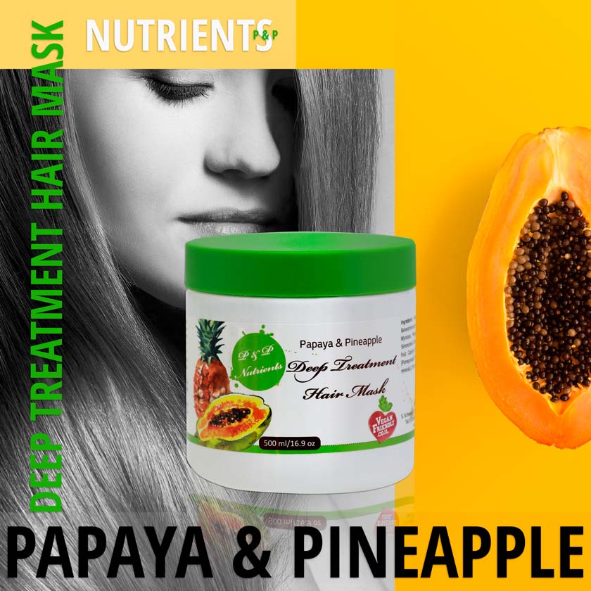 Deep Treatment Hair Mask With Papaya & Pineapple Extracts And Vitamin E
